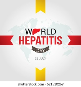 World Hepatitis Day Design Vector. Suitable for Greeting Card, Poster and Banner