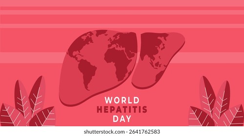 World Hepatitis day flyer illustration