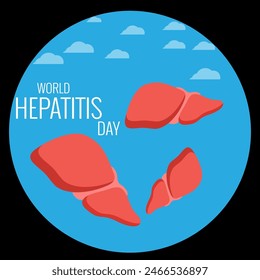 Día Mundial de la Hepatitis (Dünya hepatit günü) Vector e ilustración, diseño de redes sociales,