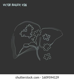 World hepatitis day icon line element. Vector illustration of world hepatitis day icon line isolated on clean background for your web mobile app logo design.