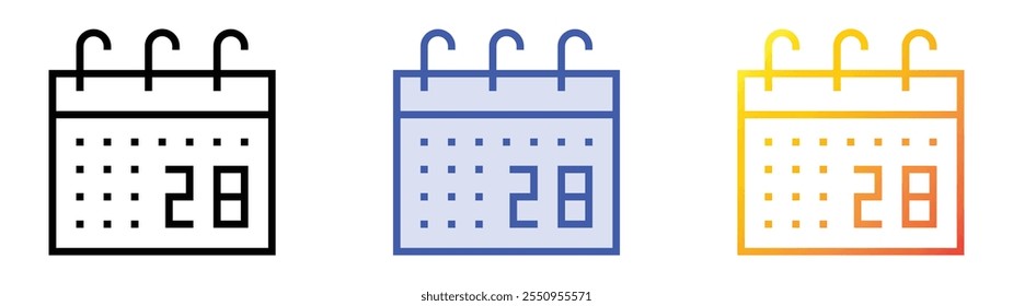 world hepatitis day icon. Linear, Blue Fill and Gradient Style Design Isolated On White Background
