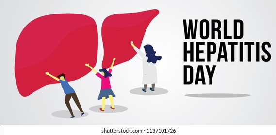 world hepatitis day illustration