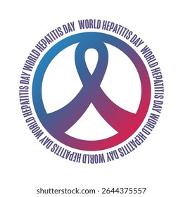 World Hepatitis Day. July 28. Holiday concept. Template for background, banner, card, poster with text. Vector EPS10 illustration