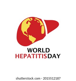 World Hepatitis Day Logo Vector Template Design Illustration