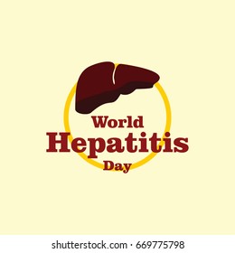 World Hepatitis Day Logo Vector Template