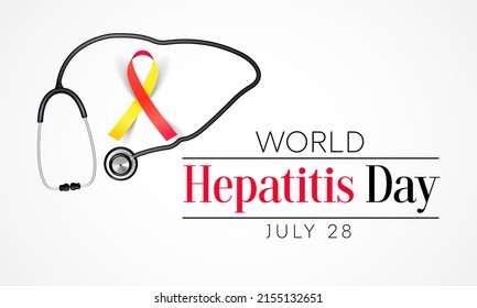 World Hepatitis day is observed every year on July 28, When the liver is inflamed or damaged, its function can be affected and certain medical conditions can cause hepatitis. Vector illustration
