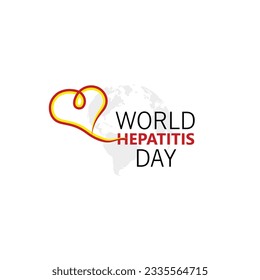 Afiche del Día Mundial de la hepatitis, ilustración vectorial. Desechos hepáticos, cáncer y cirrosis abstracto concepto gráfico, Conciencia de la prevención y tratamiento de la hepatitis viral. Cáncer de hígado. Día mundial del cáncer. 