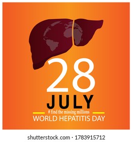 world hepatitis day template use for card banner vector design