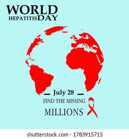 world hepatitis day template use for card banner vector design