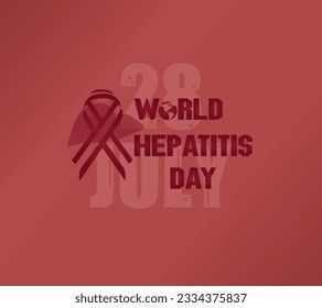 Uso de la plantilla "Día Mundial de la Hepatitis" para el diseño de vectores de tarjetas
con un concepto moderno y minimalista para la cubierta, el telón de fondo y la pancarta. Mapa del mundo dentro del pulmón. Ilustración del vector