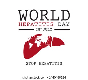 World Hepatitis Day, this design can be used for posters or other designs