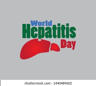 World Hepatitis Day, this design can be used for posters or other designs