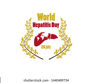World Hepatitis Day, this design can be used for posters or other designs