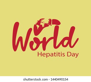 World Hepatitis Day, this design can be used for posters or other designs
