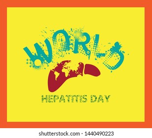 World Hepatitis Day, this design can be used for posters or other designs