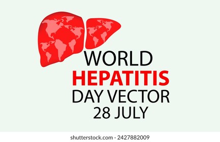Día Mundial de la Hepatitis Vector con Día Mundial de la Hepatitis