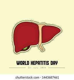 World Hepatitis Day Vector design dor banner or poster template