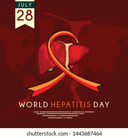 World Hepatitis Day Vector design dor banner or poster template