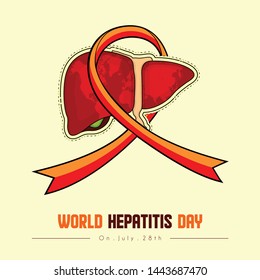 World Hepatitis Day Vector design dor banner or poster template