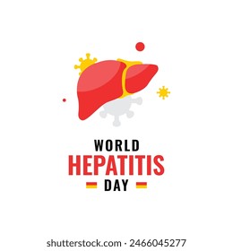 Día Mundial de la Hepatitis Ilustración de Diseño de Vector
