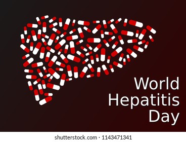 World Hepatitis Day. Vector Illustration.