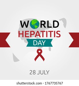 Ilustración vectorial del Día Mundial de la Hepatitis