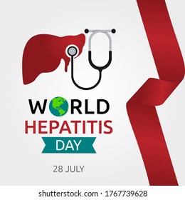Ilustración vectorial del Día Mundial de la Hepatitis