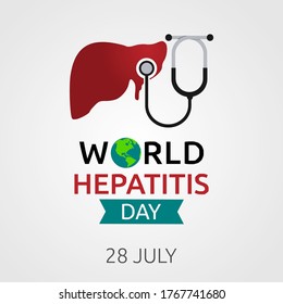 Vektor-Illustration zum Welt-Hepatitis-Tag