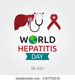 World Hepatitis Day Vector Illustration