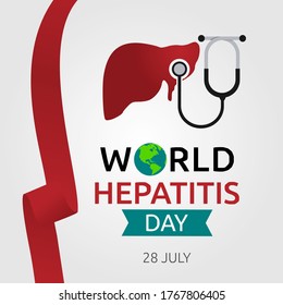 World Hepatitis Day Vector Illustration