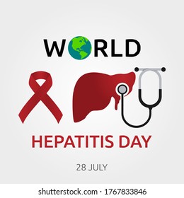 World Hepatitis Day Vector Illustration