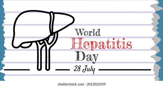 World Hepatitis Day - vector illustration and design.