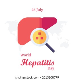 Día Mundial de la Hepatitis. Diseño de ilustración vectorial.