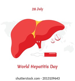World Hepatitis Day. vector illustration design.