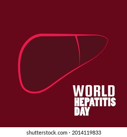 World Hepatitis Day vector illustration for poster, banner, background