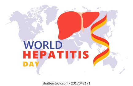Welt-Hepatitis-Tag, Vektorgrafik