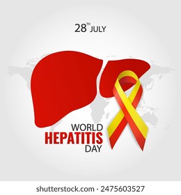 World Hepatitis Day. Vector Illustration. 
