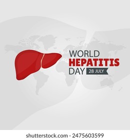 World Hepatitis Day. Vector Illustration. 
