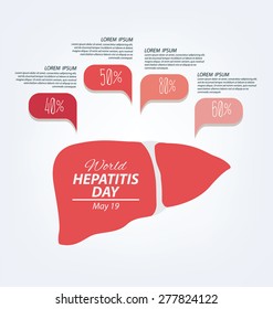 World Hepatitis Day. vector illustration.