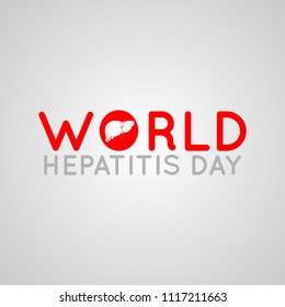 World Hepatitis Day vector logo icon illustration