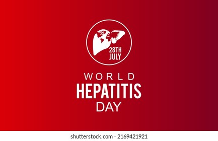 World Hepatitis Day vector logo icon illustration template design.