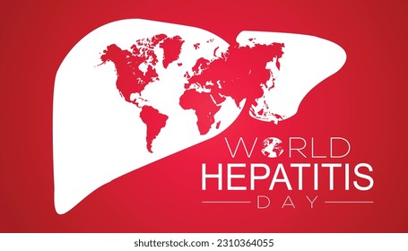 World Hepatitis Day vector logo icon illustration template design. banner design template Vector illustration background design.