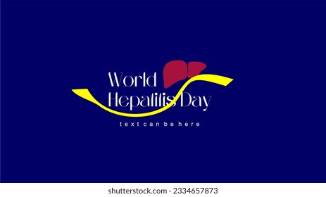 Vector de hepatitis mundial - Material gráfico con logotipo