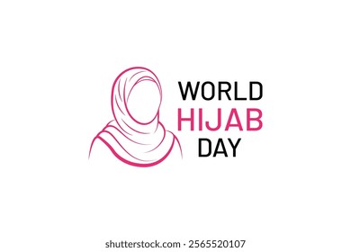 world hijab day vector illustration