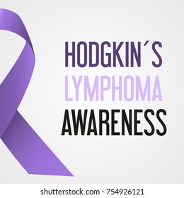 World Hodgkin Lymphoma Cancer Day Awareness Poster Eps10