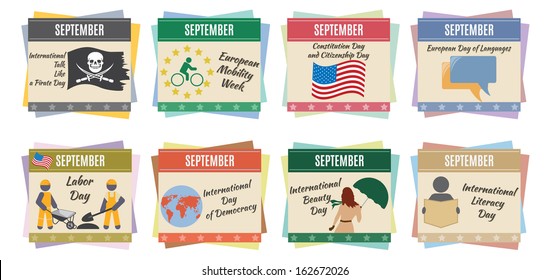 World holidays. September 