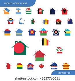 Página inicial do mundo sinaliza vários ícones