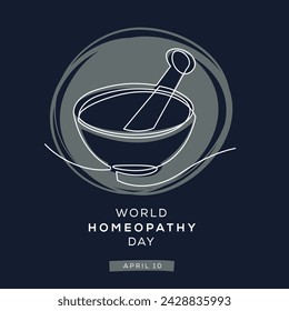 World Homeopathy Day, held on 10 April.
