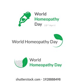 world homeopathy day and week header,icon,logo,illustration concept vector eps 10.