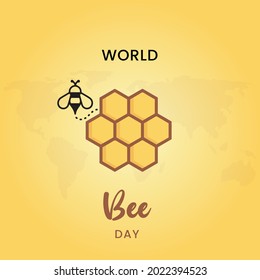 Día Mundial de la Abeja, Diseño de ilustraciones vectoriales.